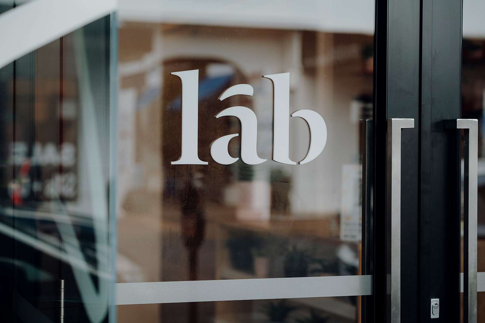 Lab Brow Bar entrance way taken during their business branding photoshoot by Waikato Branding & Headshot Photographer Haley Adele Photography