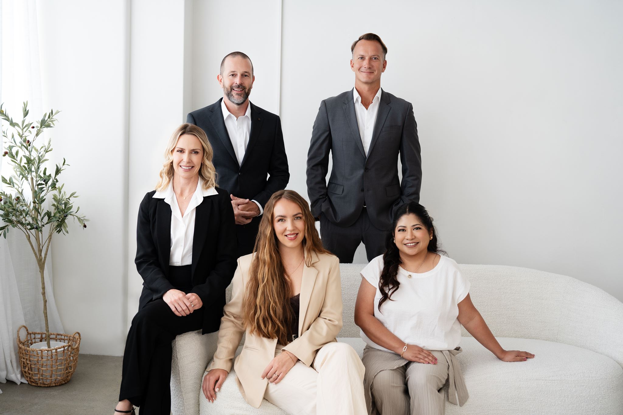 Waikato Real Estate team shot in haley adele photographys hamilton headshot studio