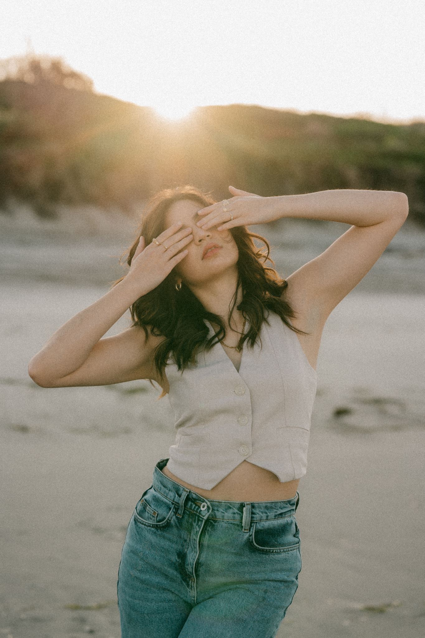 Zian modeling at waihi beach during our model folio photoshoot in waikato
